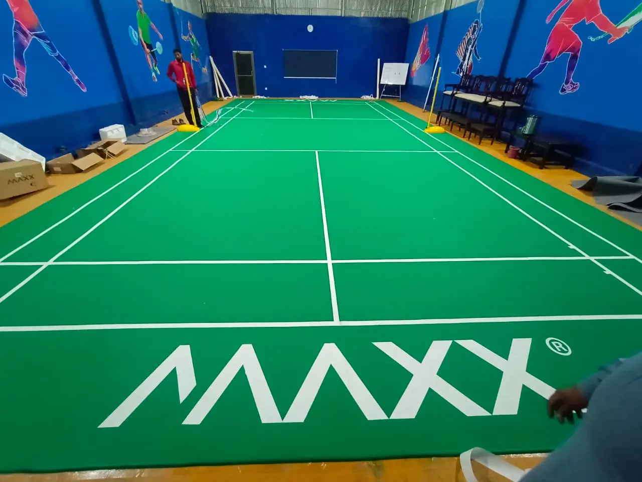 Maxx Badminton Sport floor / BWF badminton Approved court floor / Badminton Floor Mats - Image 11