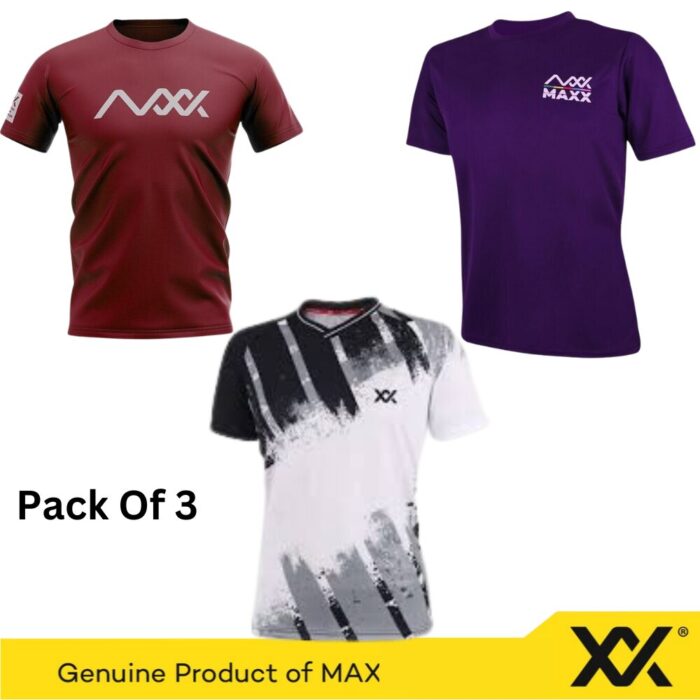 Maxx Bundle of Best 3 T-Shirts For Men and Women 2XL Size