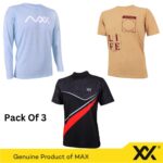 Maxx Bundle of Best 3 T-Shirts For Men and Women Xl Size