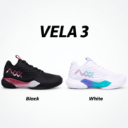 MAXX VELA 3 Badminton Shoes -Black & White