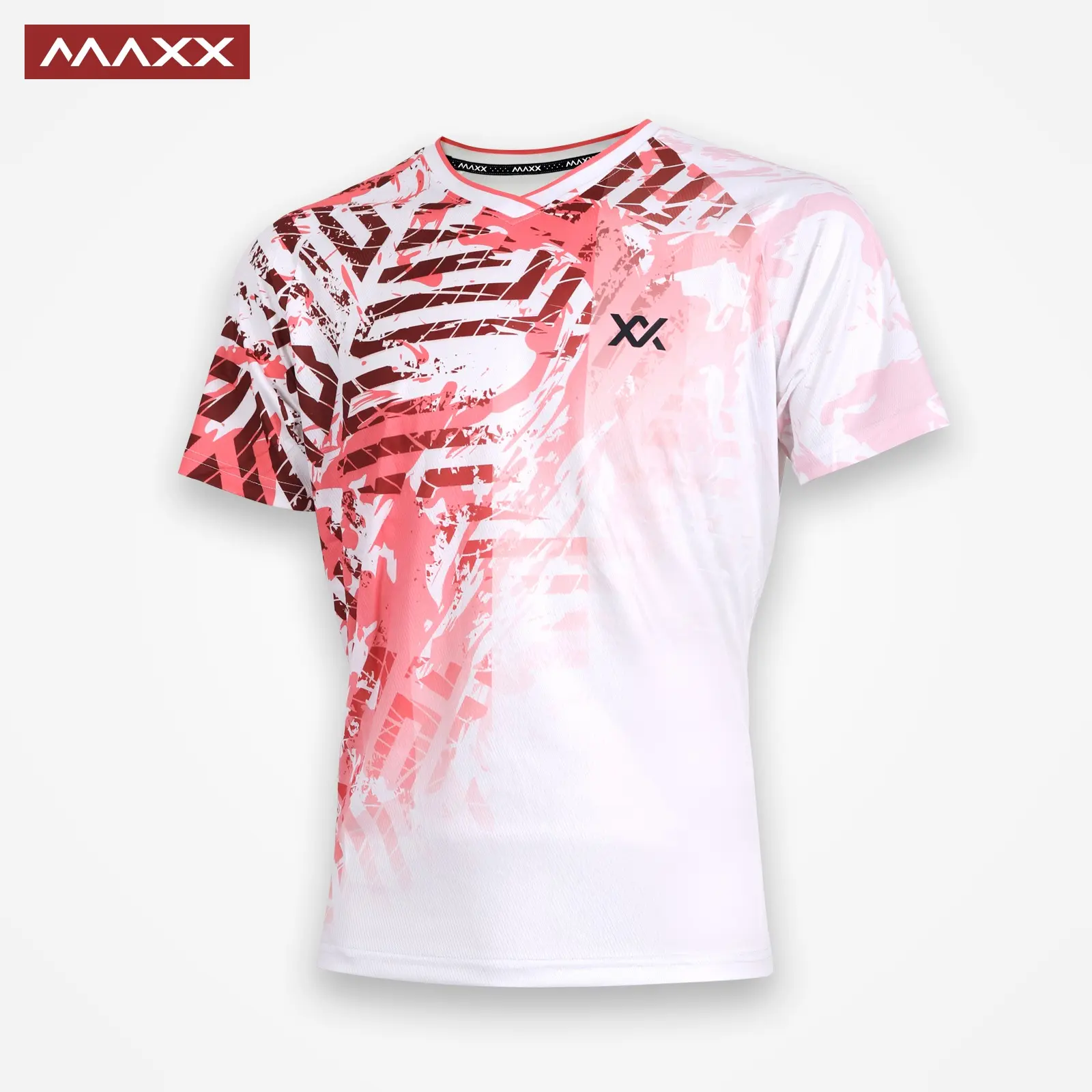 Maxx MXPRO-006 Sports Shirts - White Red