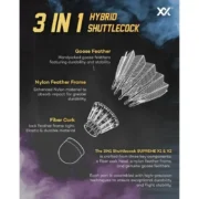 The MAXX Supreme X1 3-in-1 hybrid shuttlecock - Image 3