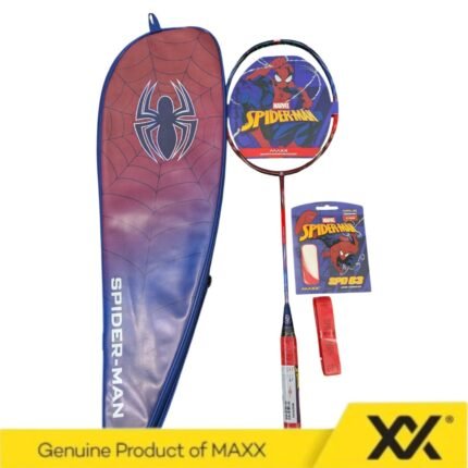 MAXX MARVEL SPIDERMAN RACKET (Free String+Grip+Cover)